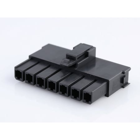 Molex Mega-Fit Tangless Tpa-Capable Receptacle Housing, Single Row, 7 Circuit,  2004561217
